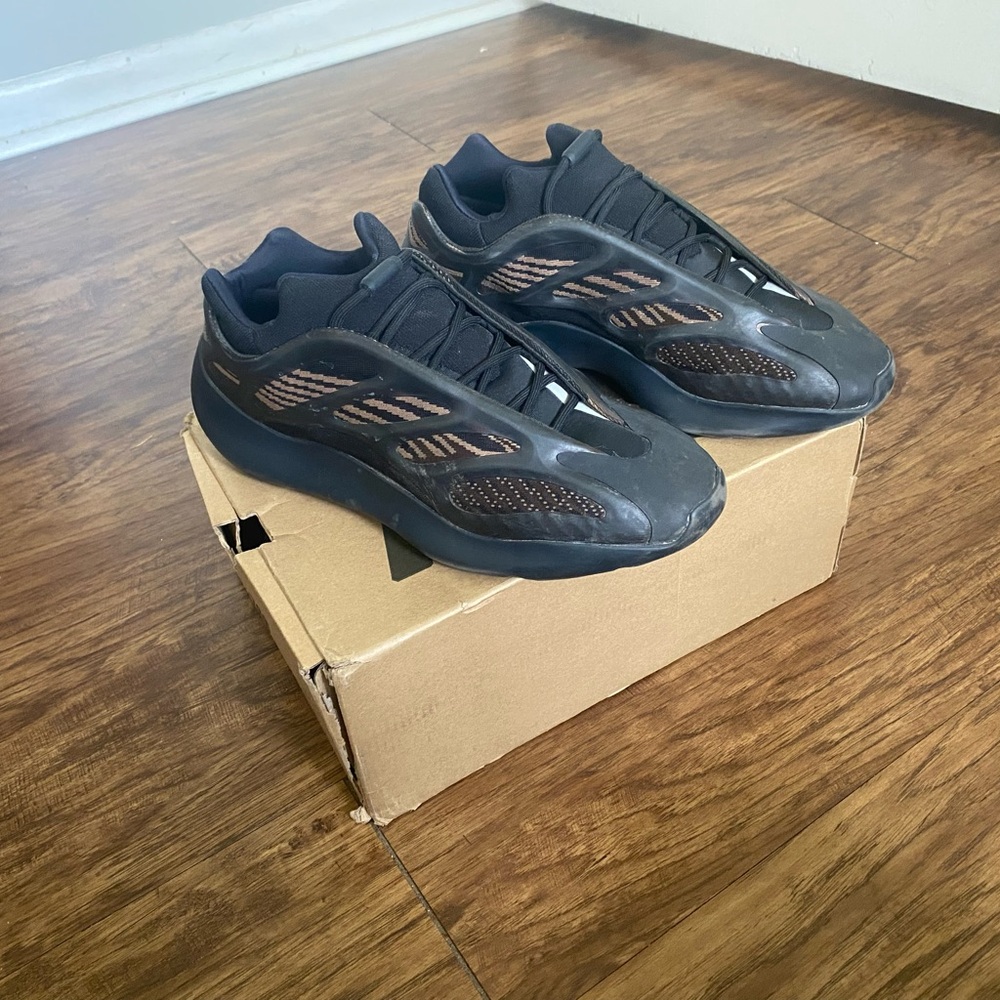 Adidas Black and Brown Sneakers with Chunky Sole